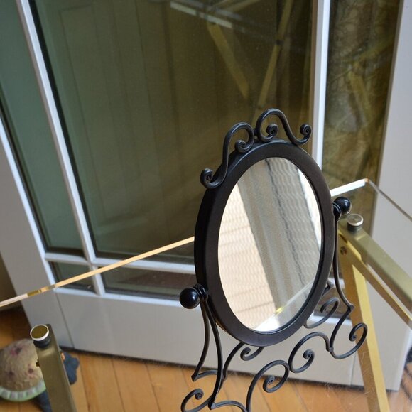 Vintage Metal Frame Mirror - Picture 3 of 9